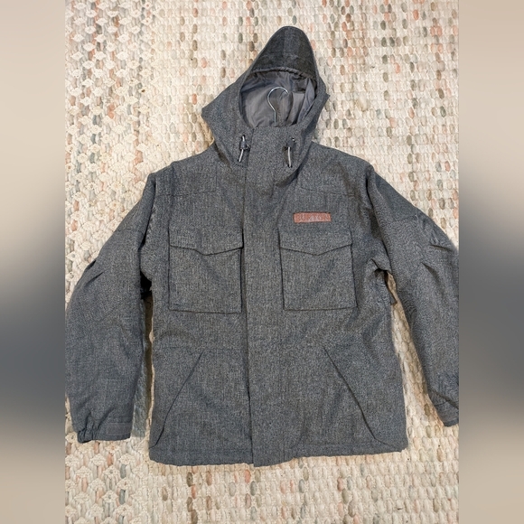 Burton Womens Medium Ski/Snowboard Grey Winter Jacket - Picture 1 of 9
